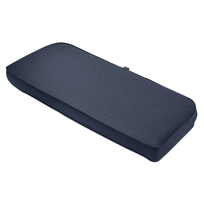 Classic Accessories Montlake FadeSafe Water-Resistant 41 x 18 x 3 Inch Contoured Bench Cushion, Heather Indigo Blue, Outdoor Bench, Bench Cushions, Outdoor Cushions