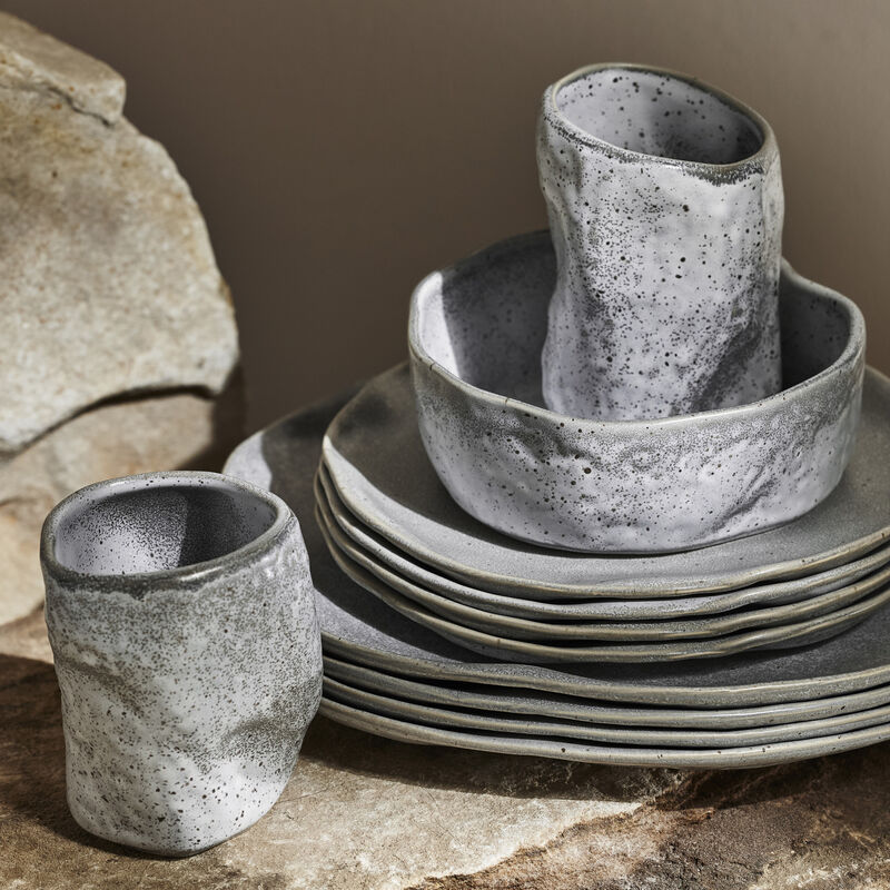 Stone by Mercer Project ATIK Stoneware 16 Piece Dinnerware Set