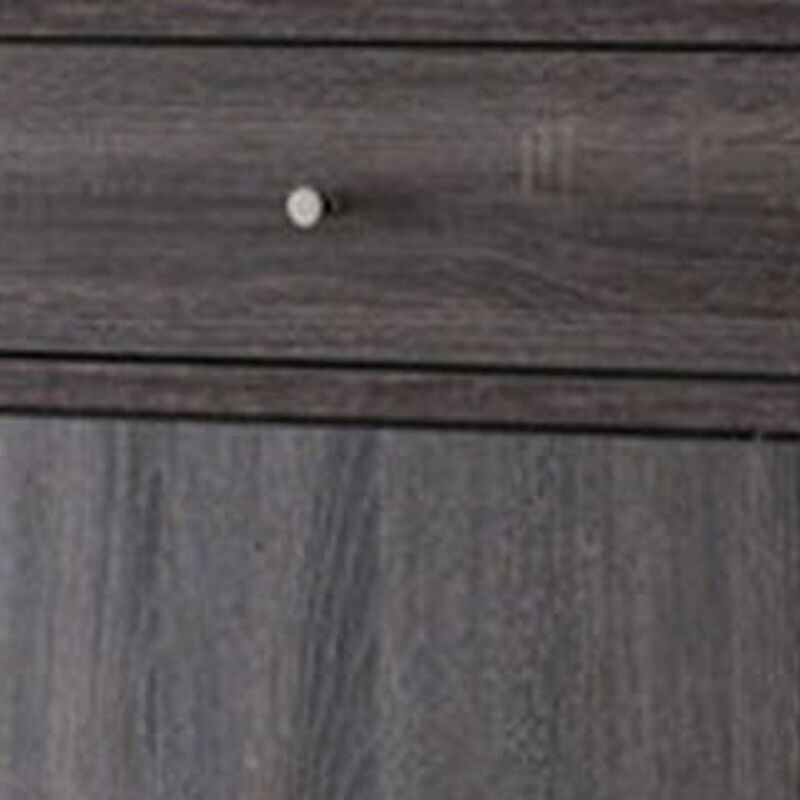 Shoe Cabinet With Spacious Storages, Gray-Benzara