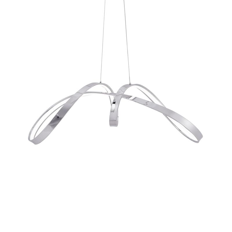 Lisbon Chandelier Chrome Metal Integrated LED Dimmable