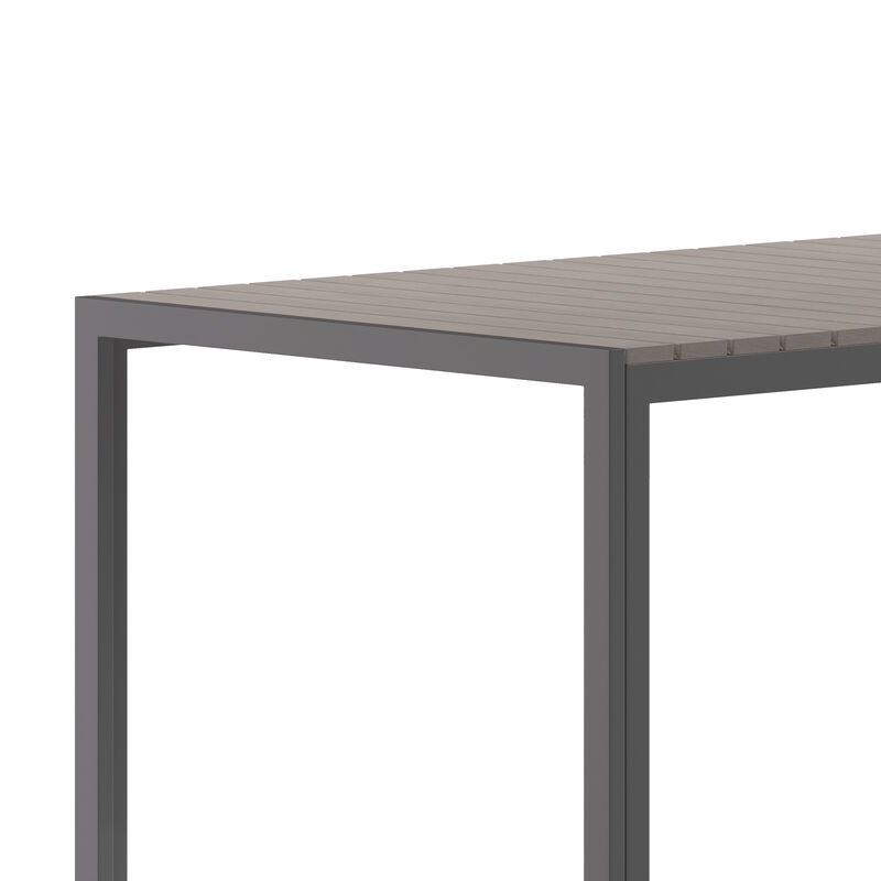 Faux Teak Restaurant Table