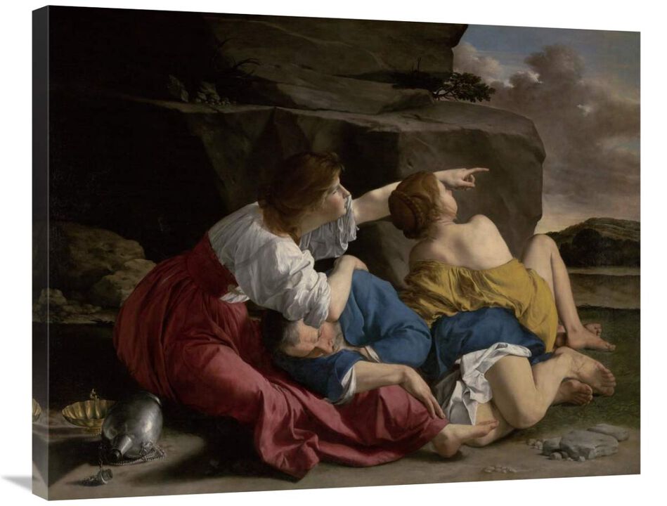 Lot and his Daughters-Canvas Art-35x28