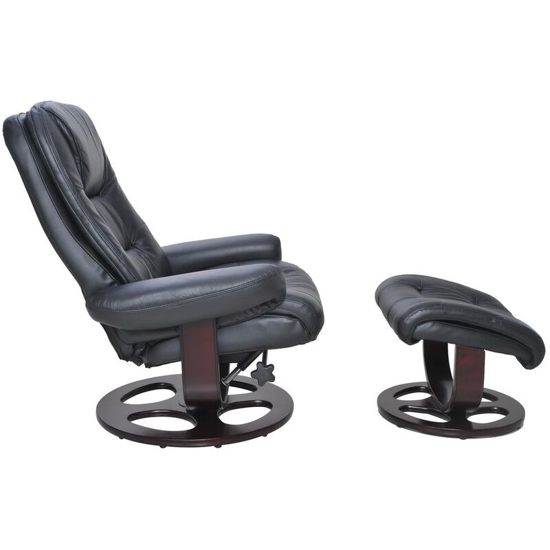 Barcalounger Jacque Swivel Pedestal Recliner w/Ottoman