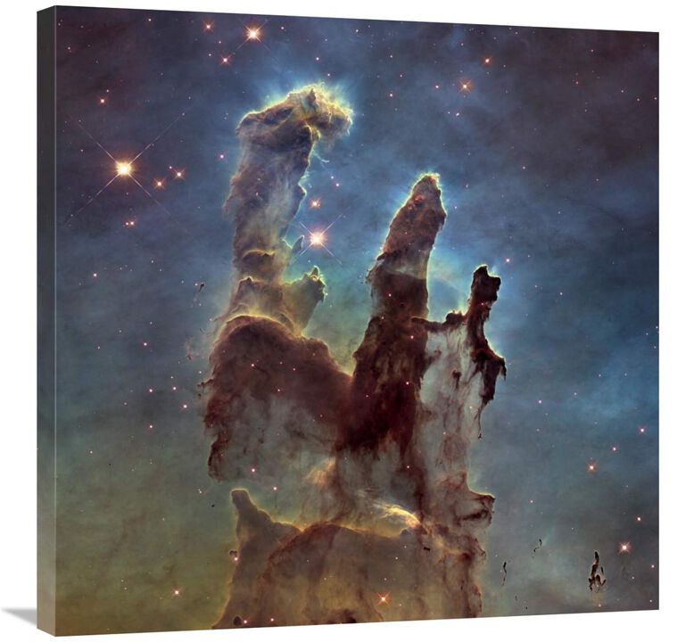 2014 Hubble WFC3/UVIS  High Definition Image of M16 - Pillars of Creation-Canvas Art-30x30