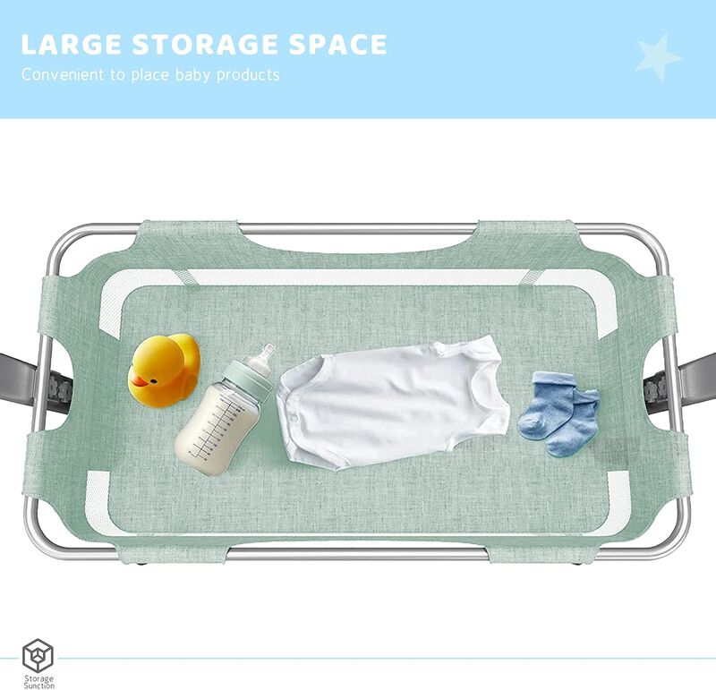 Baby Bassinet Bedside Sleeper 3-in-1 Adjustable Bedside Crib for Newborns & Infants