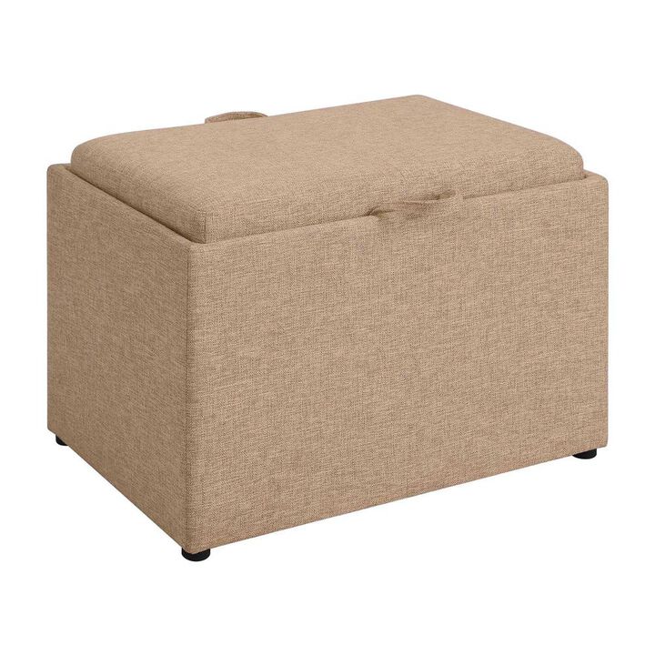 Convience Concept, Inc. Designs4Comfort Accent Storage Ottoman with Reversible Tray
