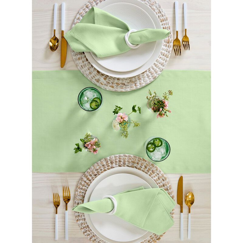 Solino Home 100% Pure Linen Table Runner | Fete for Valentine;s