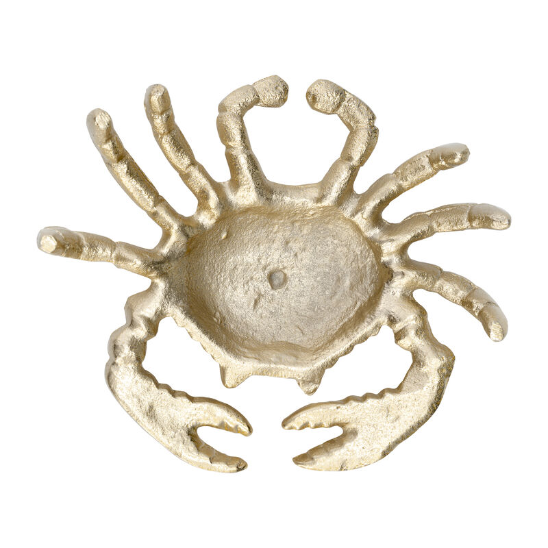 Gold Metal Crab Figurine