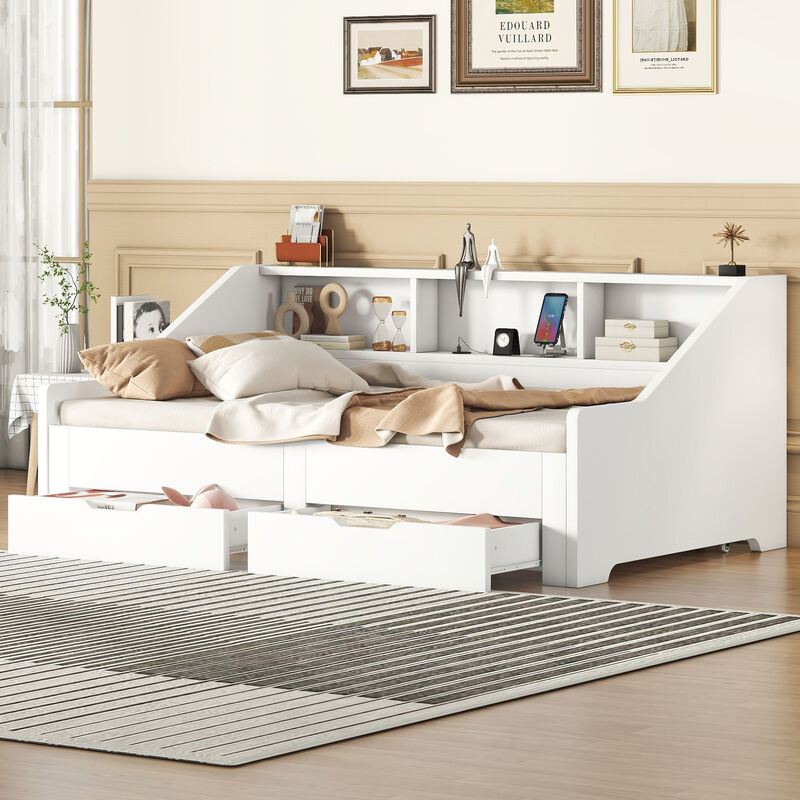 Merax Daybed Bed Frame with Storage