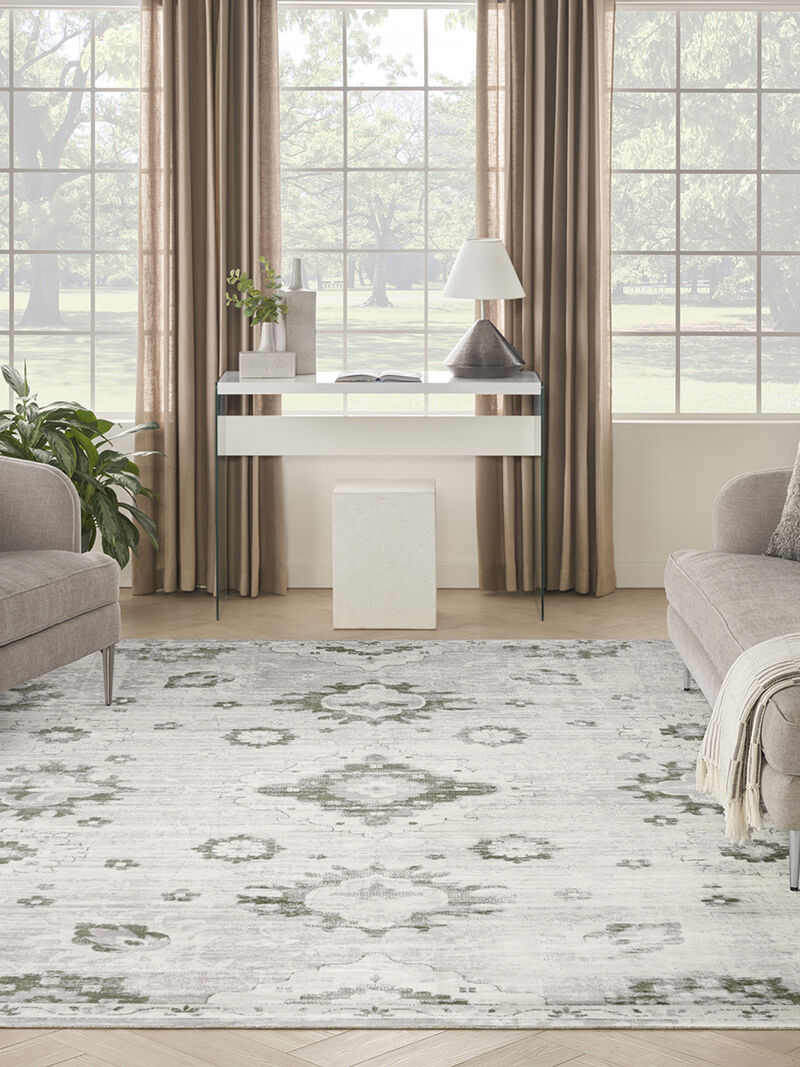 Astra Machine Washable ASW19 Ivory 9' x 12' Rug