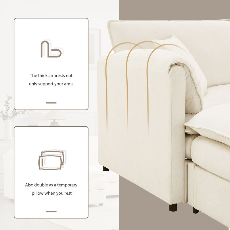 Merax Chenille Modular Sectional Sofa