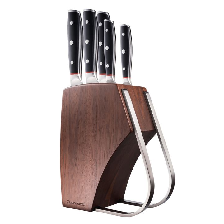 iconiX® Holz 6 Piece Knife Block