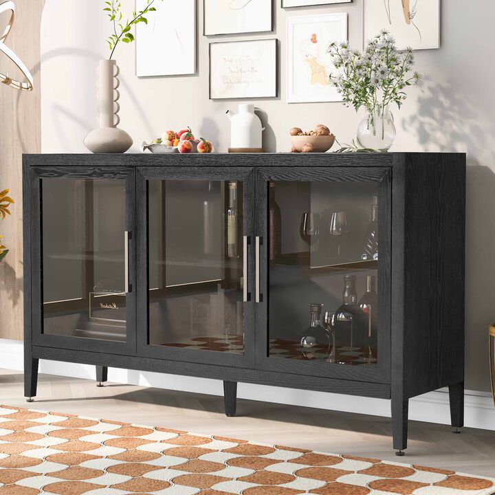 Merax Classic Wood Storage Cabinet for Living Room