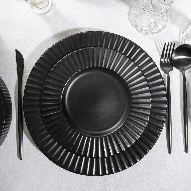 Christian Siriano Lusso Stoneware 32 Piece Dinnerware Set