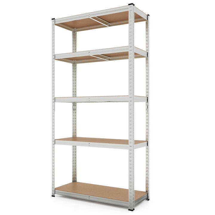 5-Tier Heavy Duty Metal Shelving Unit with 2000 LBS Total Load Capacity