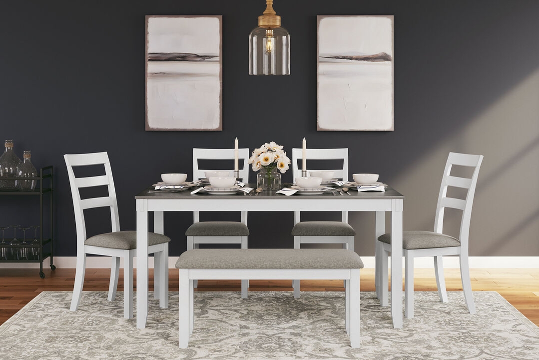 Stonehollow Table and Chairs with Bench