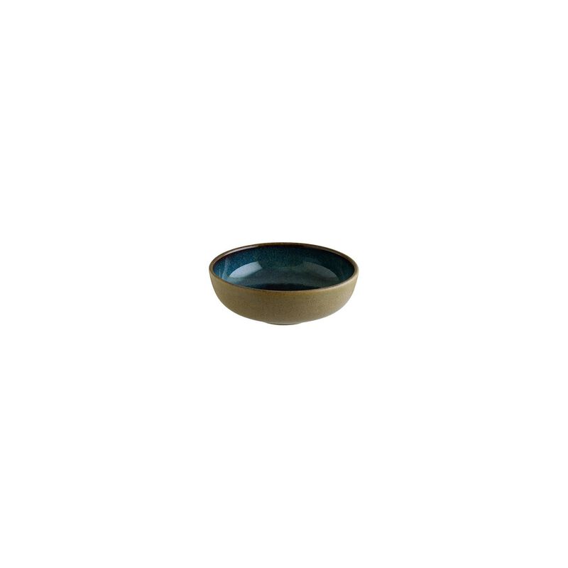 Sphere Ocean dia.5.5" h:2" 15 oz. Round Blue Porcelain Bowl (Set of 4)