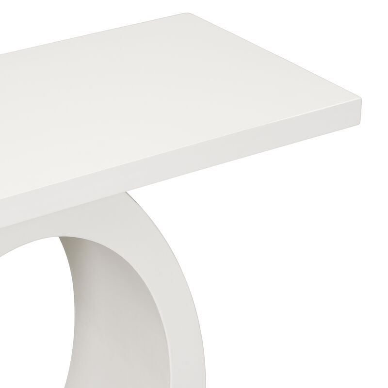 Merax Modern Side Table with Egg-Shaped Base