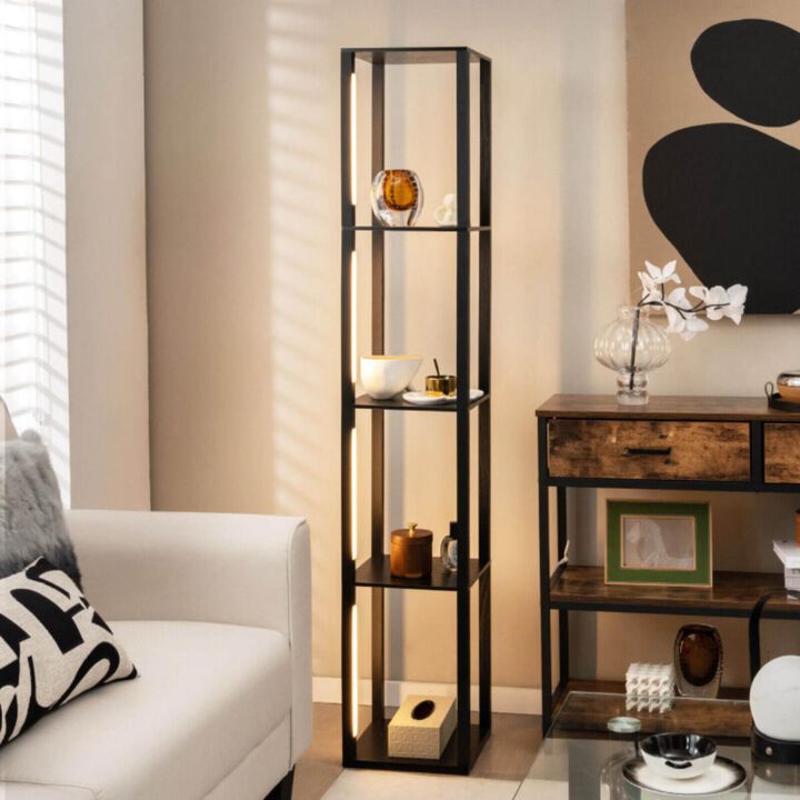 Hivvago 64 Inches Floor Lamp with 3-Level Dimmable LED Bulbs and Rotatable LED Poles