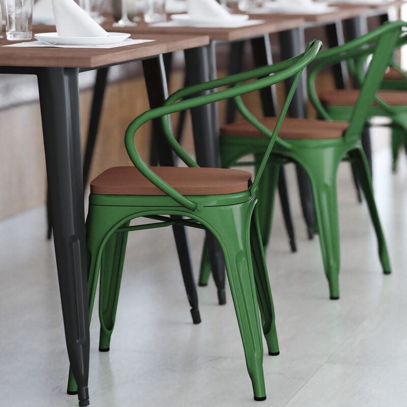 Metal Colorful Restaurant Chairs