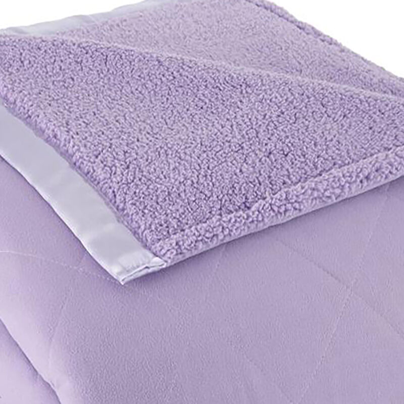 Shavel Micro Flannel Heating Technology Luxuriously Soft Stripe Sherpa Electric Blanket - Twin 62x84" - Metro Stripe