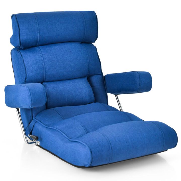 Hivvago Adjustable Folding Sofa Chair with 6 Position Stepless Back