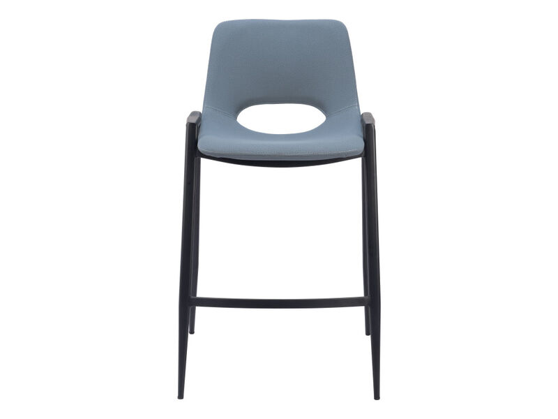 Desi Counter Stool (Set of 2) Azure Gray