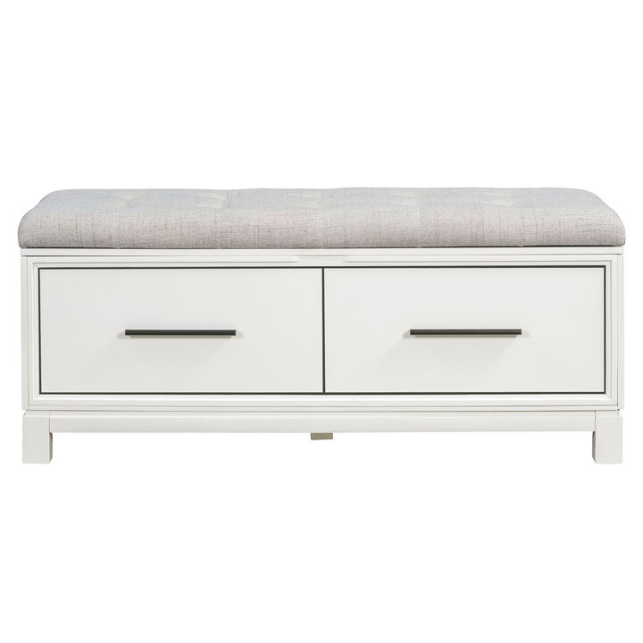 Merax Shoe Storage Bench with Removable Cushion