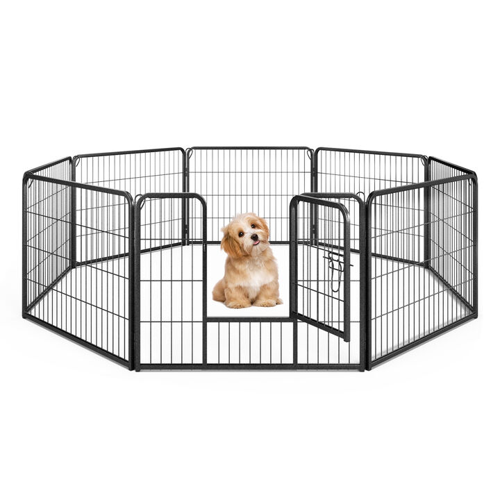 8-Panel Adjustable Pet Fence for Indoor & Outdoor Use – Secure and Versatile Pet Playpen