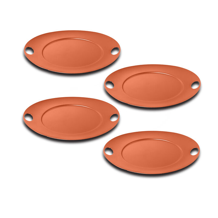 Atmosfera 4-Piece Saturno Tray in Materic Rust Atmosfera 4-Piece Saturno Tray in Materic Rust
