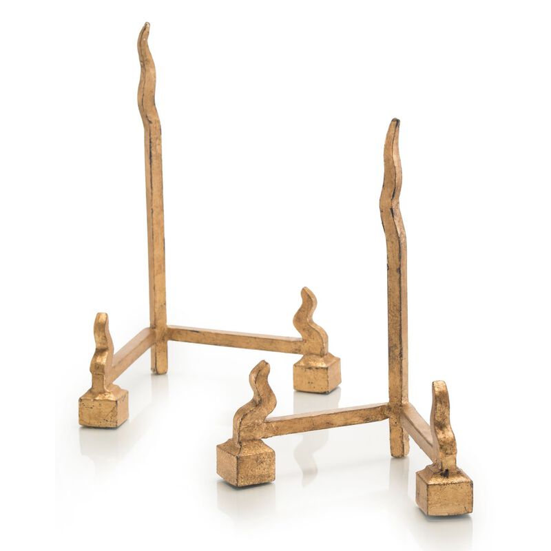 Set Of Two Forged Charger Stands