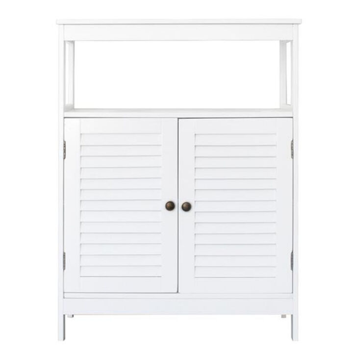 Two-Door Cabinet with Shelves, Elegant Storage Solution for Home, Living Room, Bedroom