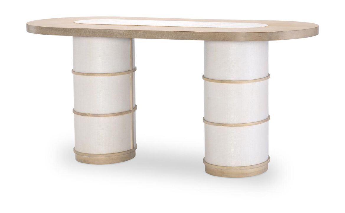 Biscayne Double Pedestal Counter Height Table