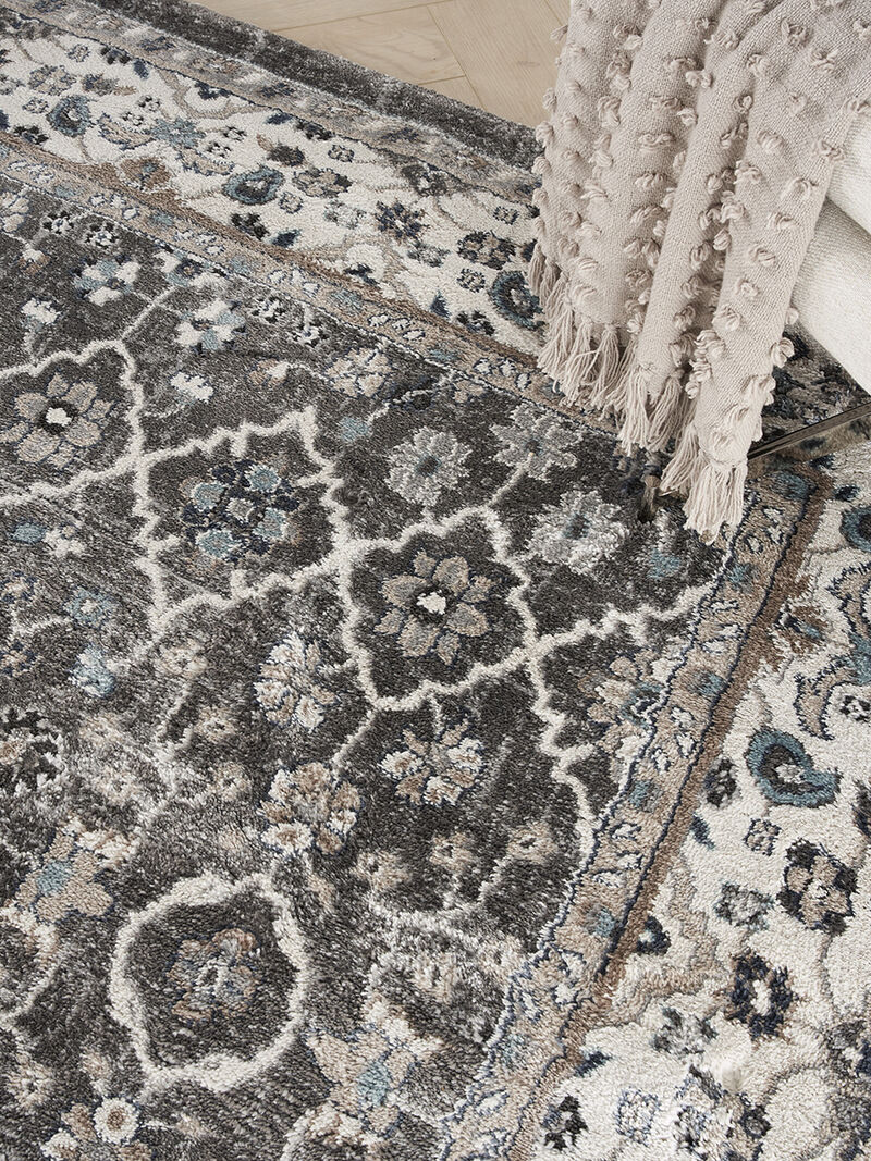 American Manor AMR01 Gray/Ivory 7'10" x 9'10" Rug
