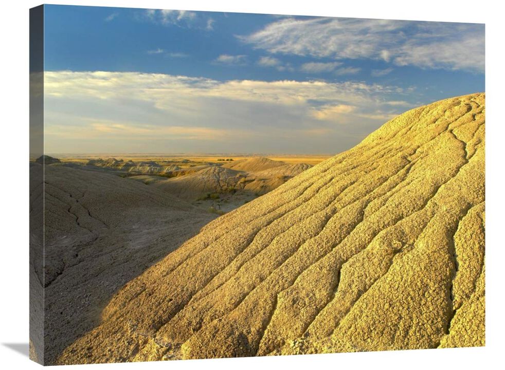 Detail of erosional feature, Badlands National Park, South Dakota-Canvas Art-28x22