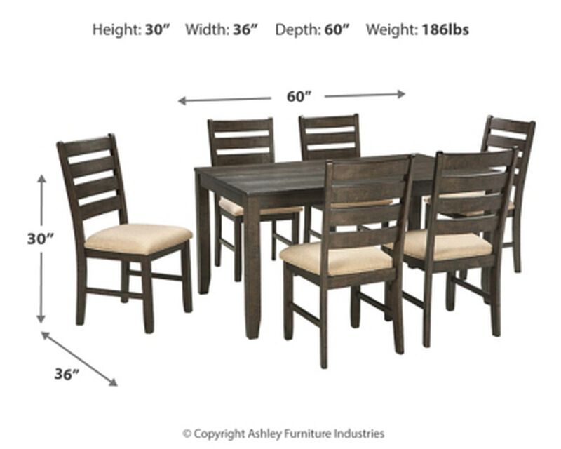 Rokane Table and Chairs (Set of 7)