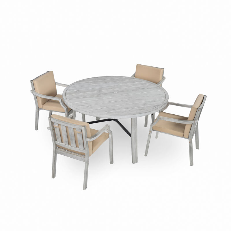 Merax Outdoor Dinning Set for 4 Person