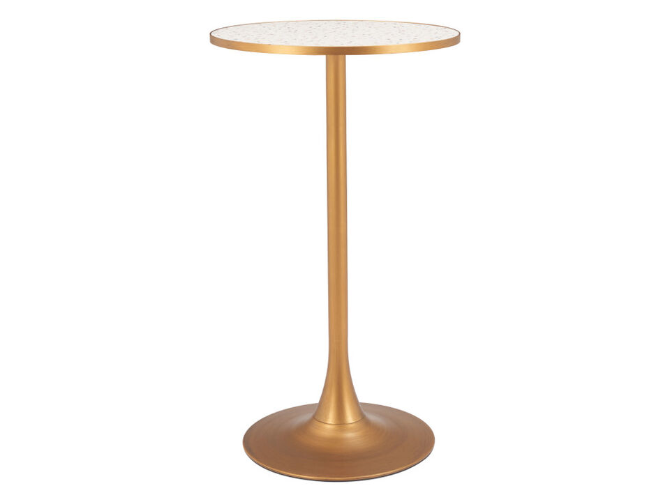 Bite Bar Table Beige & Gold