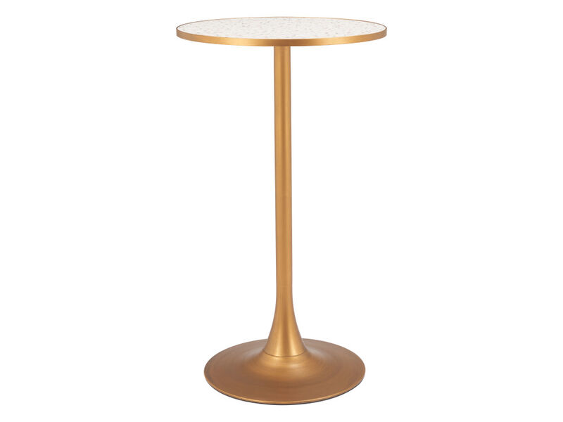 Bite Bar Table Beige & Gold