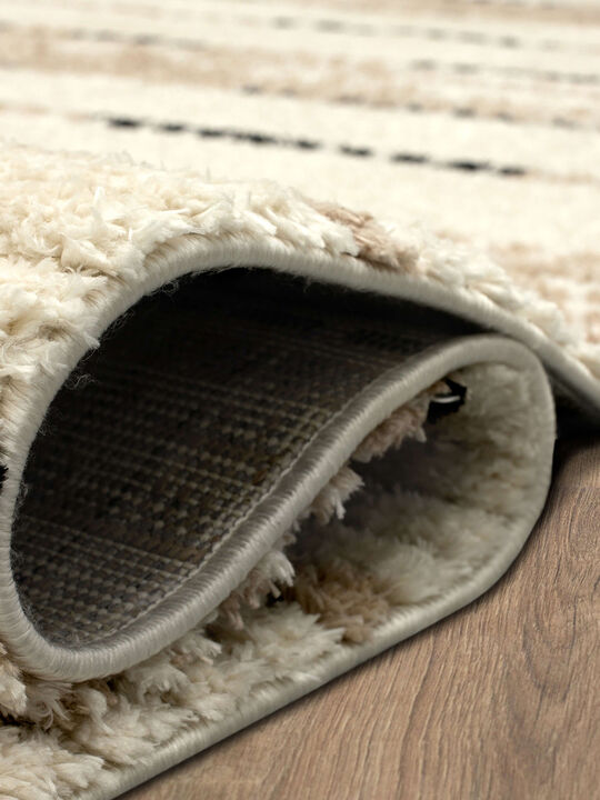 Traverse By Bobby Berk Traverse Lanes Tan 2' X 8' Rug