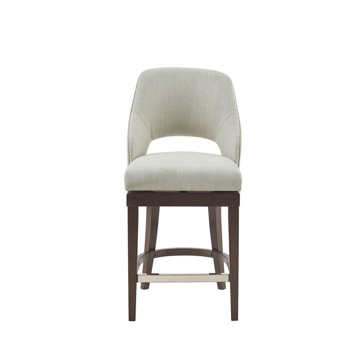 Gracie Mills Nancy Transitional Swivel Counter Stool