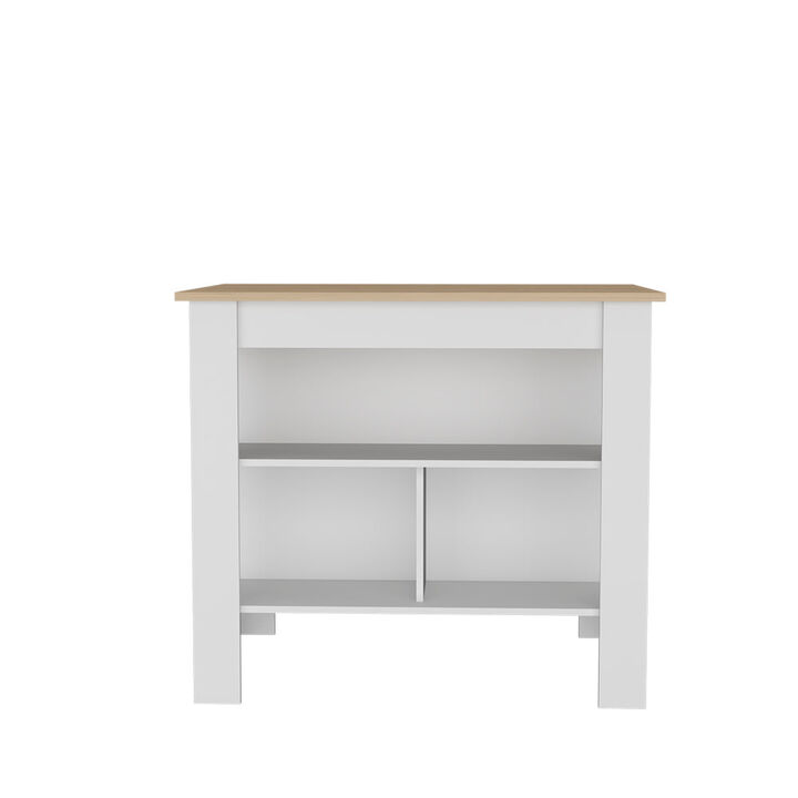 Kitchen Island Ada, Kitchen, Light Pine / White
