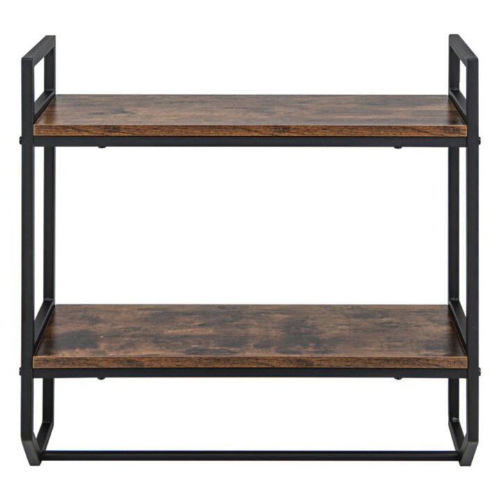 Hivvago Over the Toilet Shelf Wall Mounted with Metal Frame for Bathroom