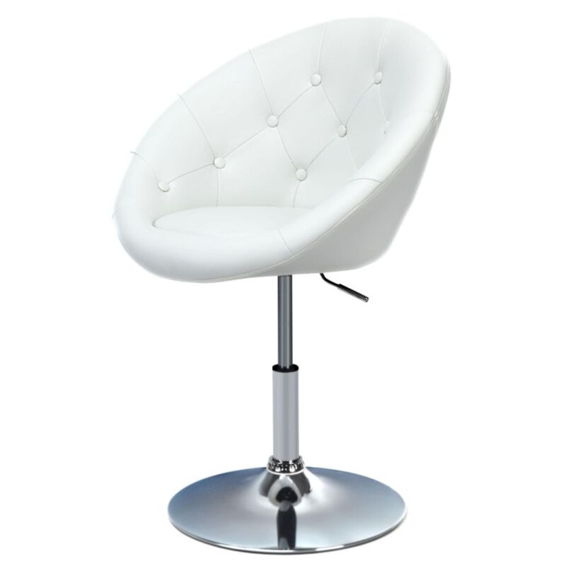 Hivvago 1 Piece Adjustable Modern Swivel Round Tufted