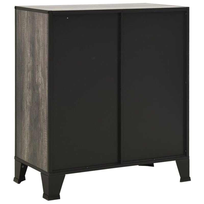 vidaXL Storage Cabinets 2 Pcs, File Cabinet with Doors, Display Cabinet for Living Room Home Office, Storage Organizer, Gray Metal and MDF