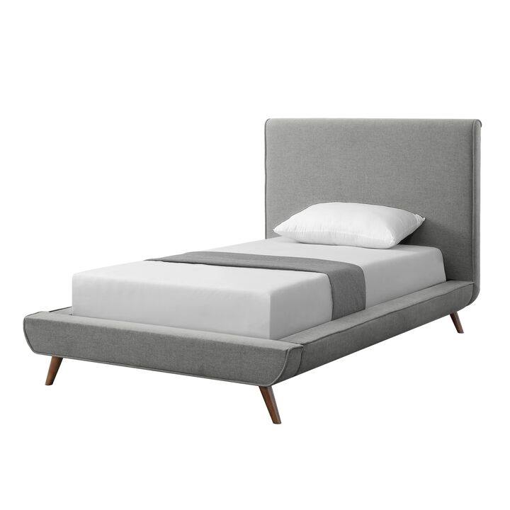 Loft Lyfe Eliezer Linen Upholstered Platform Bed