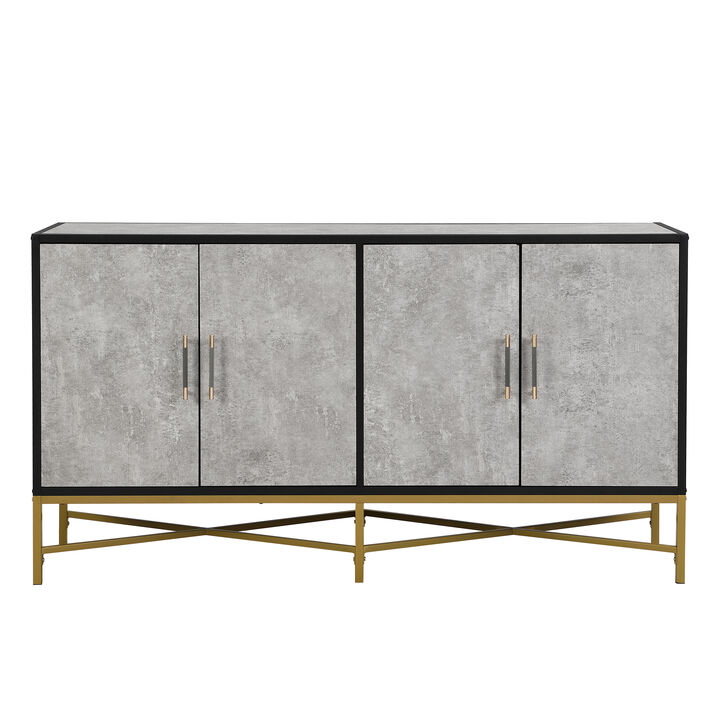 Merax Four-Door Sideboard Storage Cabinet