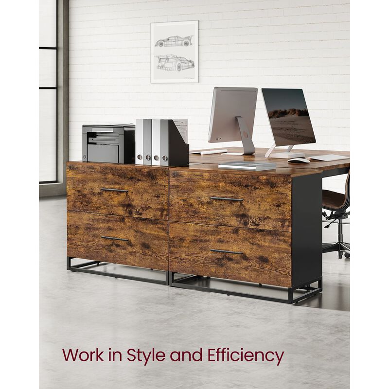 File Cabinet with 2 Drawers Sleek and Practical Office Storage Solution
