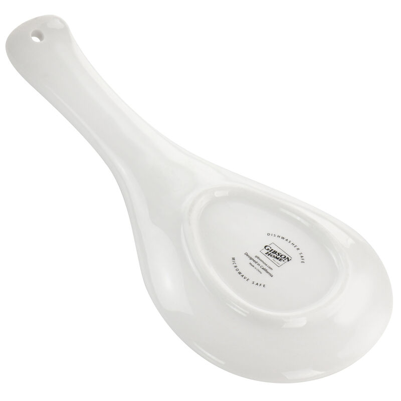 Gibson Home Village Vines Fine Ceramic Spoon Rest in Blue