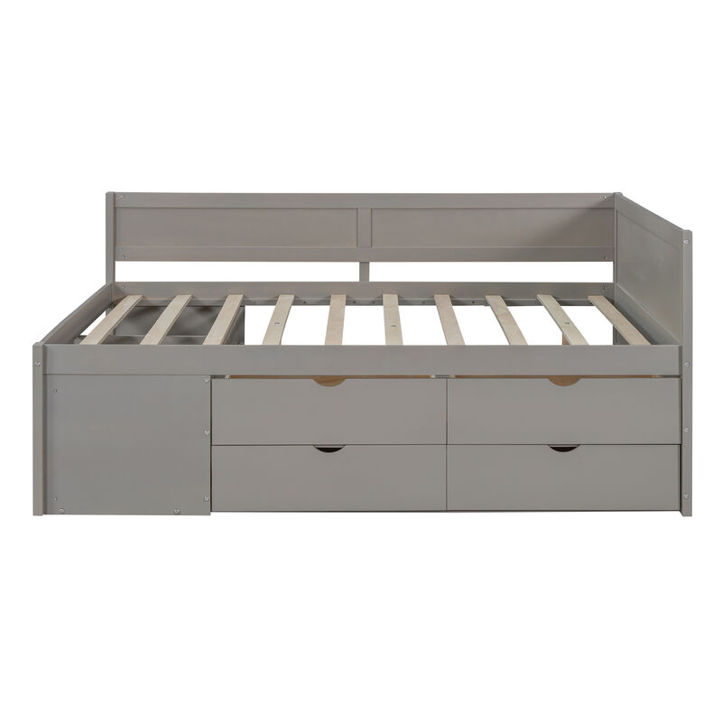 Merax Daybed with Drawers and Shelves